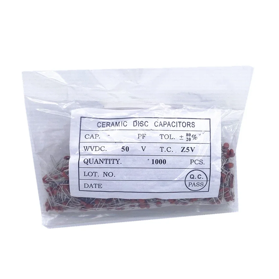 960Pcs/lot Ceramic capacitor Assortment Kit 2PF-0.1UF 50V Ceramic capacitors set 24value*40pcs diy Electronic capacitors 20%