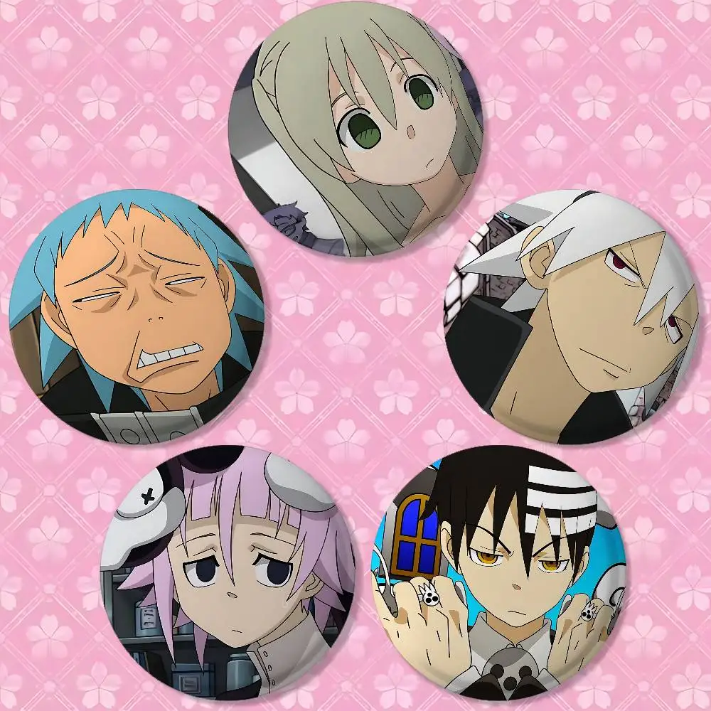 Anime S-SOUL EATER Cover Brooches Funny Meme Badge Fashion Jewelry Gifts