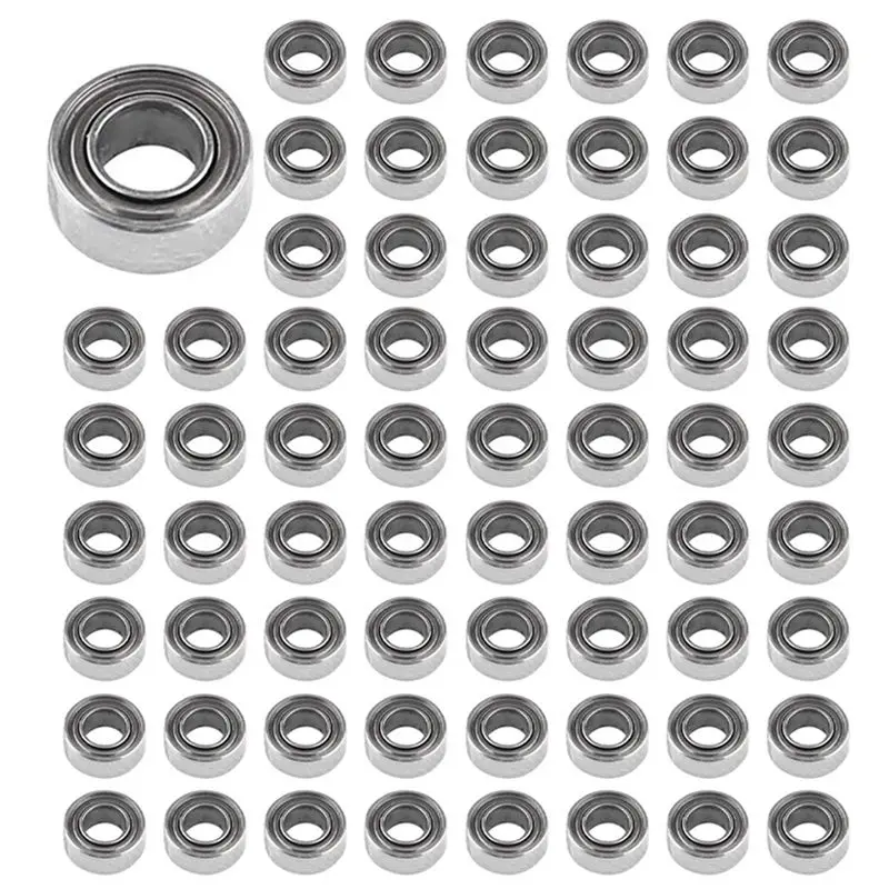 ABGE-200Pcs MR63ZZ 3X6X2 Mm Deep Groove Ball Bearing Miniature Bearing