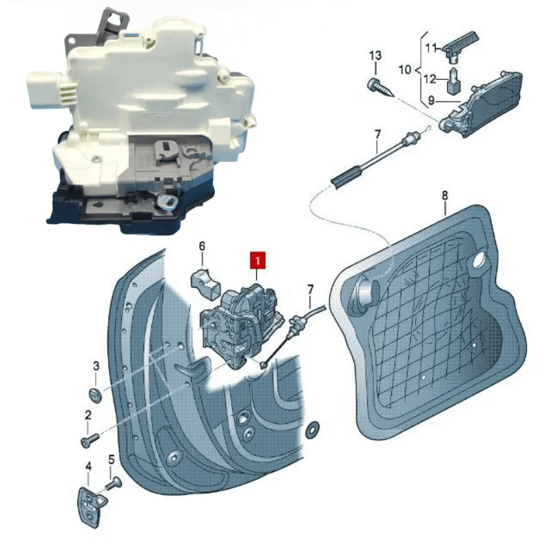 For Porsche Panamera 970 Cayenne Door Lock Latch Actuator Central Mechanism Motor 8J1837015A 8J1837016A 8K0839015 8K0839016