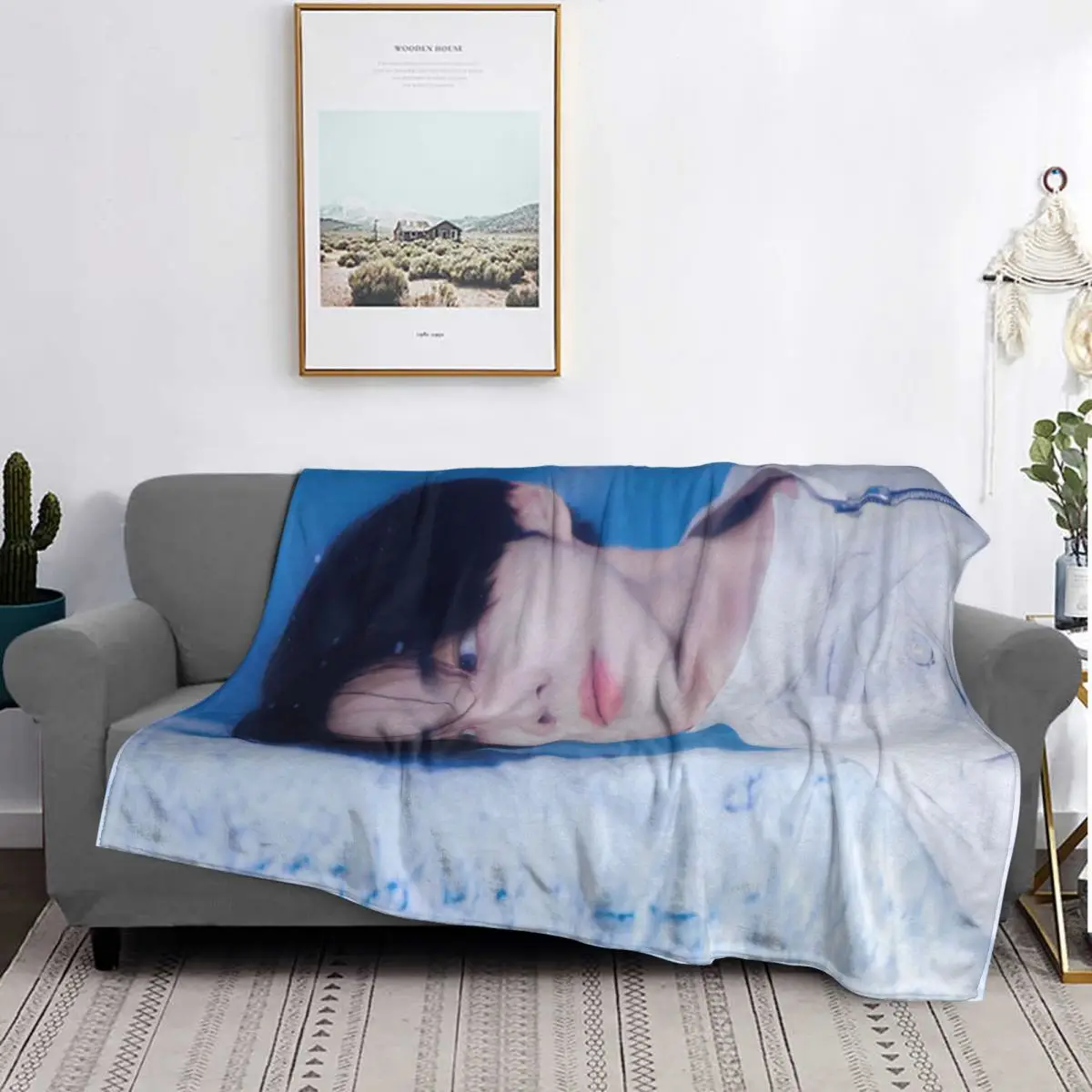 

Jungwon En Kpop Blanket Soft Warm Flannel Throw Blanket Cover for Bed Living room Picnic Travel Home Sofa