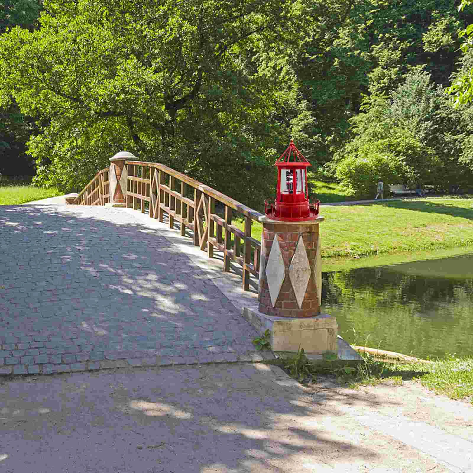 Imagem -03 - Farol Giratório Luz Pingente Farol Solar Lâmpada Forma Luzes de Paisagem ao ar Livre