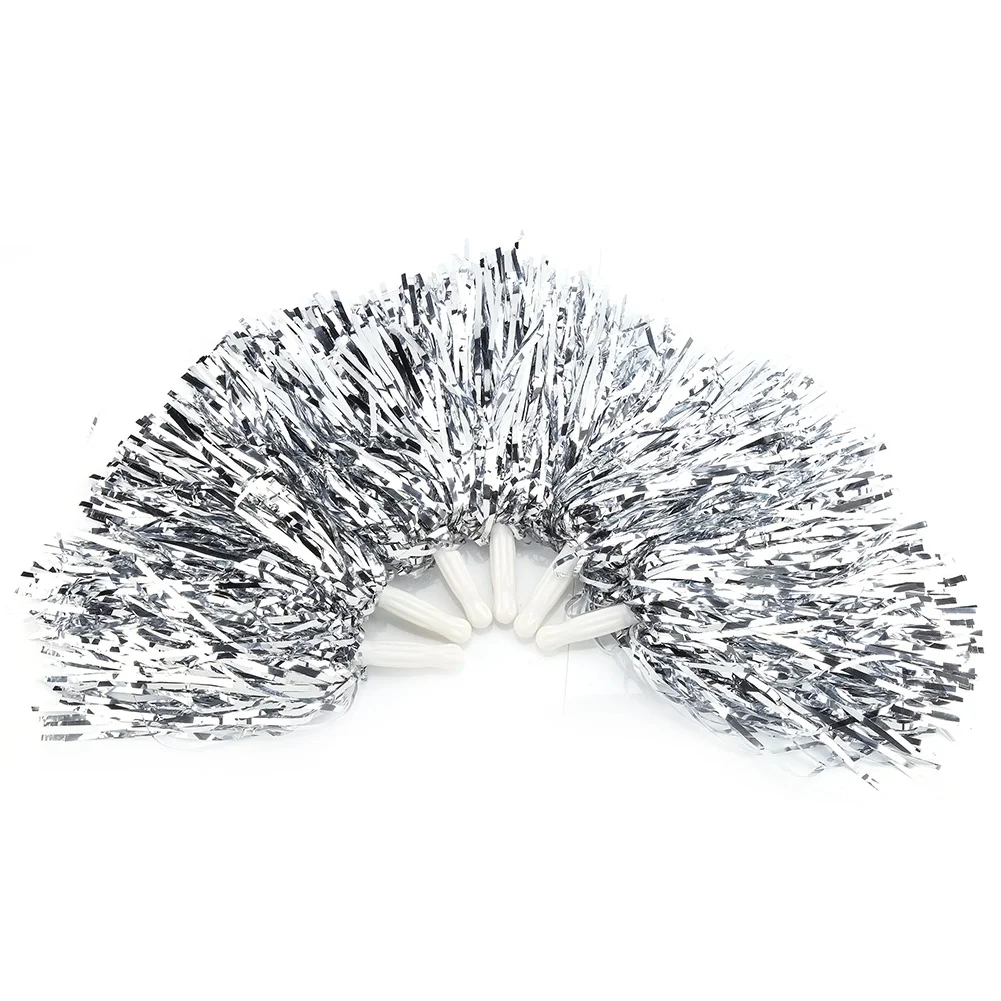 6pcs Cheerleader Pom Poms Cheer Sports Party Dance Accessories