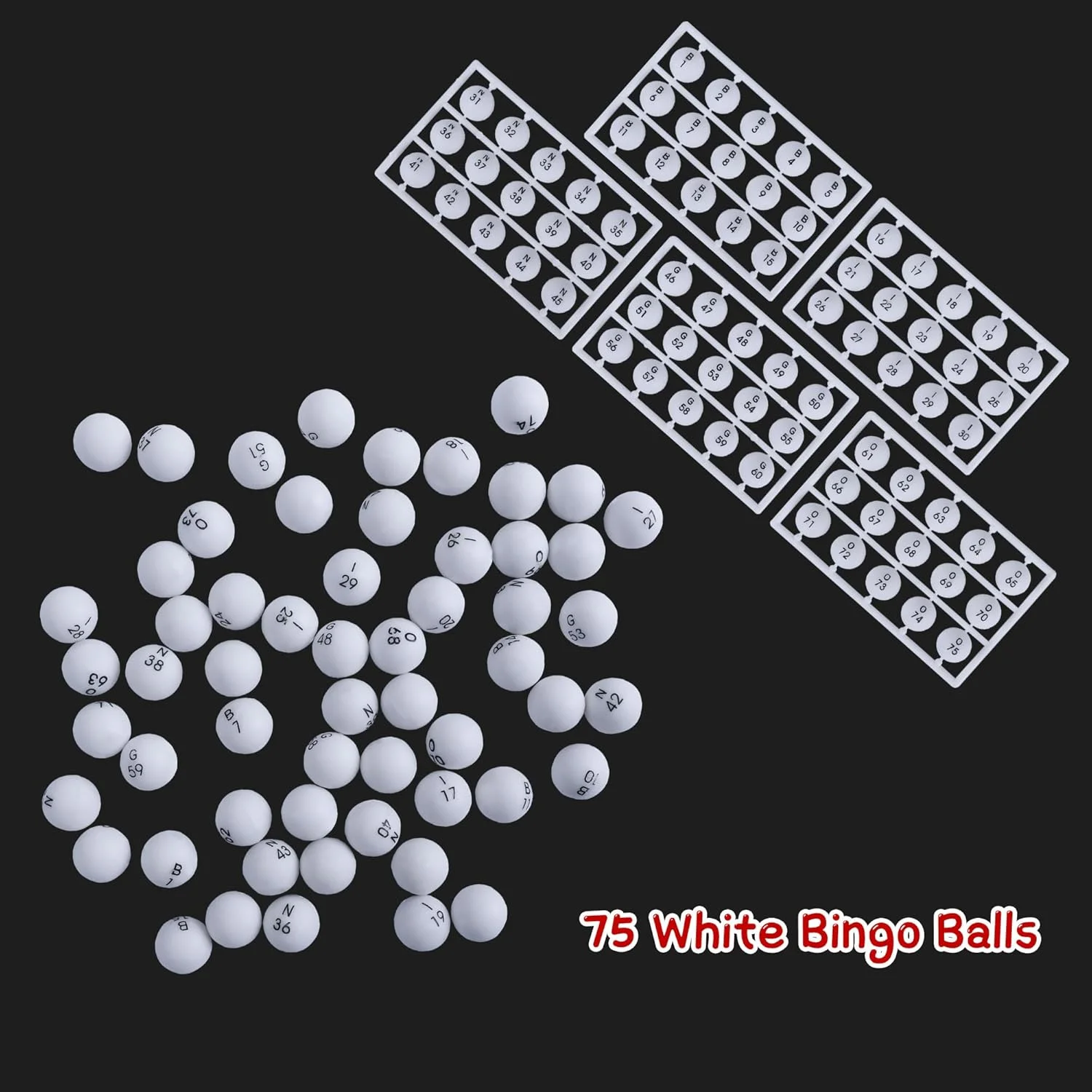 مجموعة ألعاب بينجو للبالغين والأطفال - تتضمن قفص عجلة معدني مقاس 8 بوصات، و75 كرة اتصال، ولوحة رئيسية، و18 بطاقة بينجو و150 لونًا #4