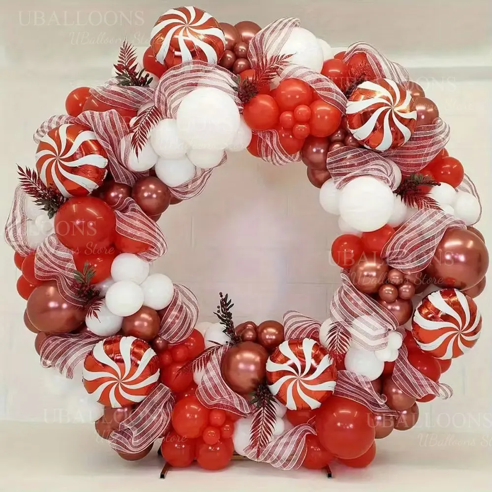 10 Stück süße Süßigkeiten-Folienballons, 25,4–45,7 cm, runde Lollipop-Heliumballons für Geburtstag, Candyland, Weihnachten, Zuhause, Party, Dekoration – Detail 6
