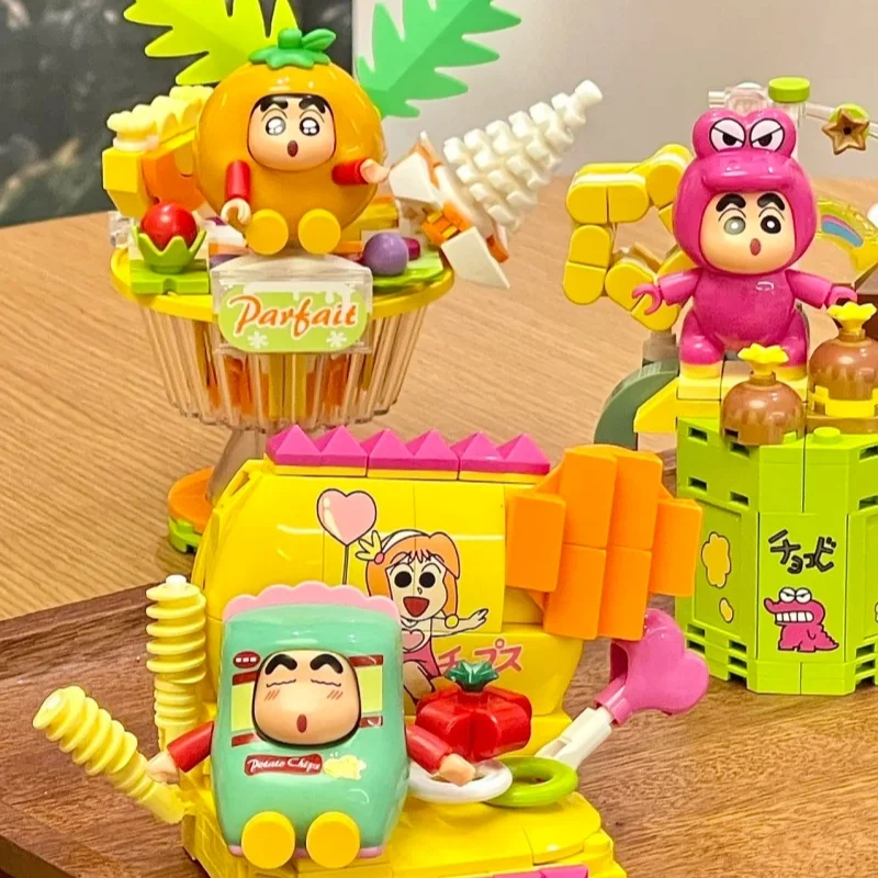 

Keeppley Crayon Shin-chan Building Blocks Snack Series Desktop Decoration Puzzle Assembling Model Toys Birthday Gifts