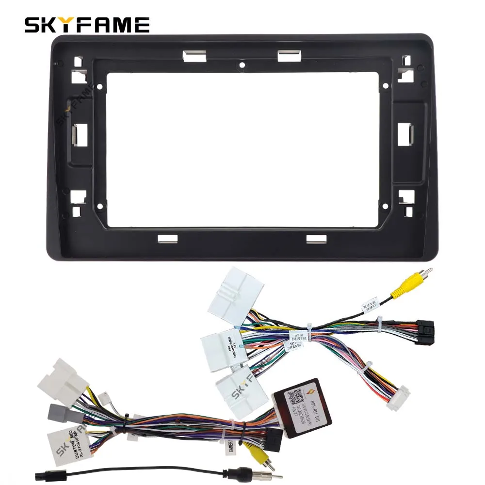 SKYFAME Car Frame Fascia Adapter Canbus Box Decoder Android Radio Dash Fitting Panel Kit For Dacia Renault Duster 2 Arkana