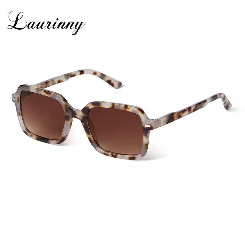 LAURINNY Trendy Square Sunglasses for Men Women 2023 Vintage Fashion Sun Glasses Frame UV400 Protection Summer Male Eyewear