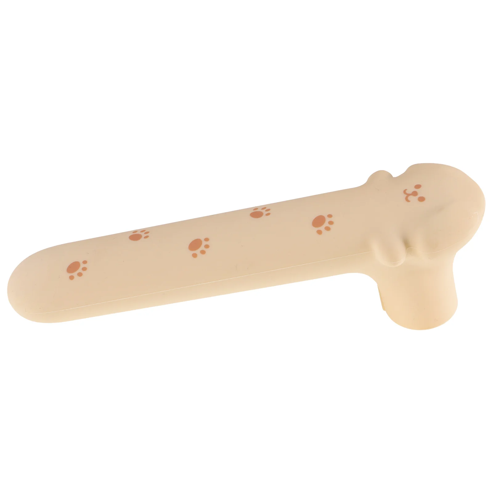 

Anti Pinch Silicone Door Handle Sleeve Dog Pattern Apricot Protective Cover for Bedroom Bathroom Door Handle Replacement
