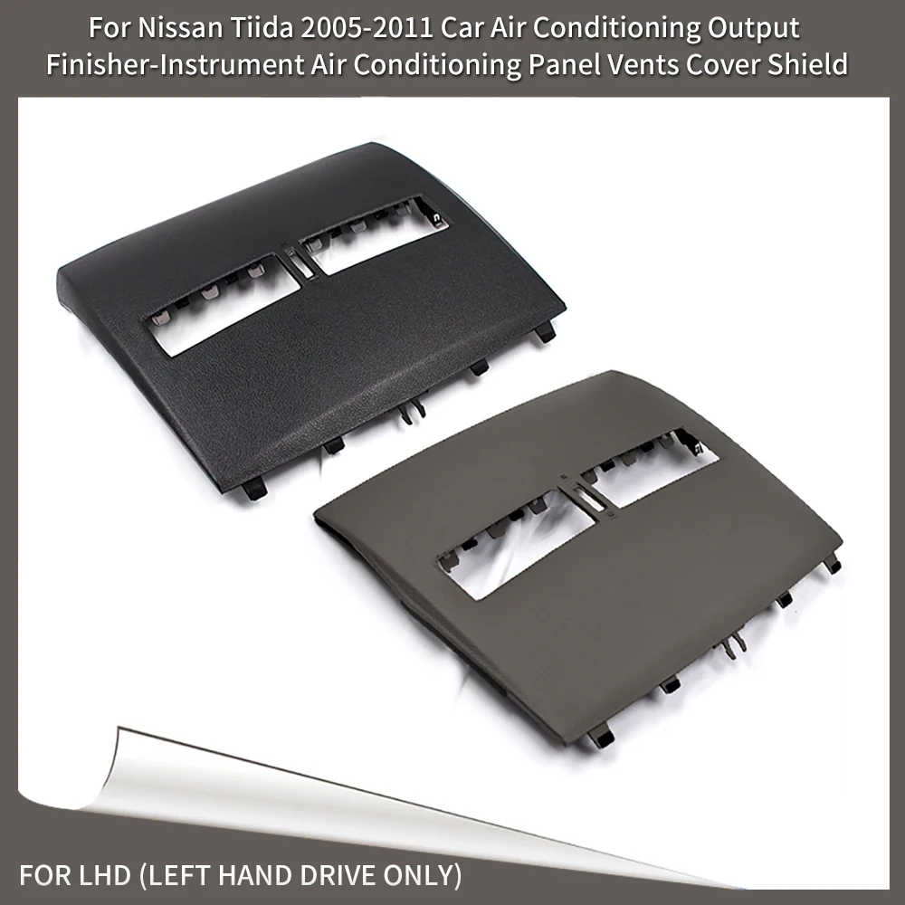Finisher-Instrument Plate Durable Car Instrument Panel Cover Plastic Air Conditioner Outlet Panel for Nissan Tiida 2005-2011