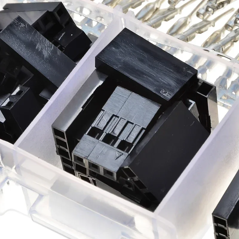 200Pcs 2.54mm Dupont Connector Kit Male Female Crimp Pin Headers Housings for Arduino PCB Breadboard Jumper Wire DIY