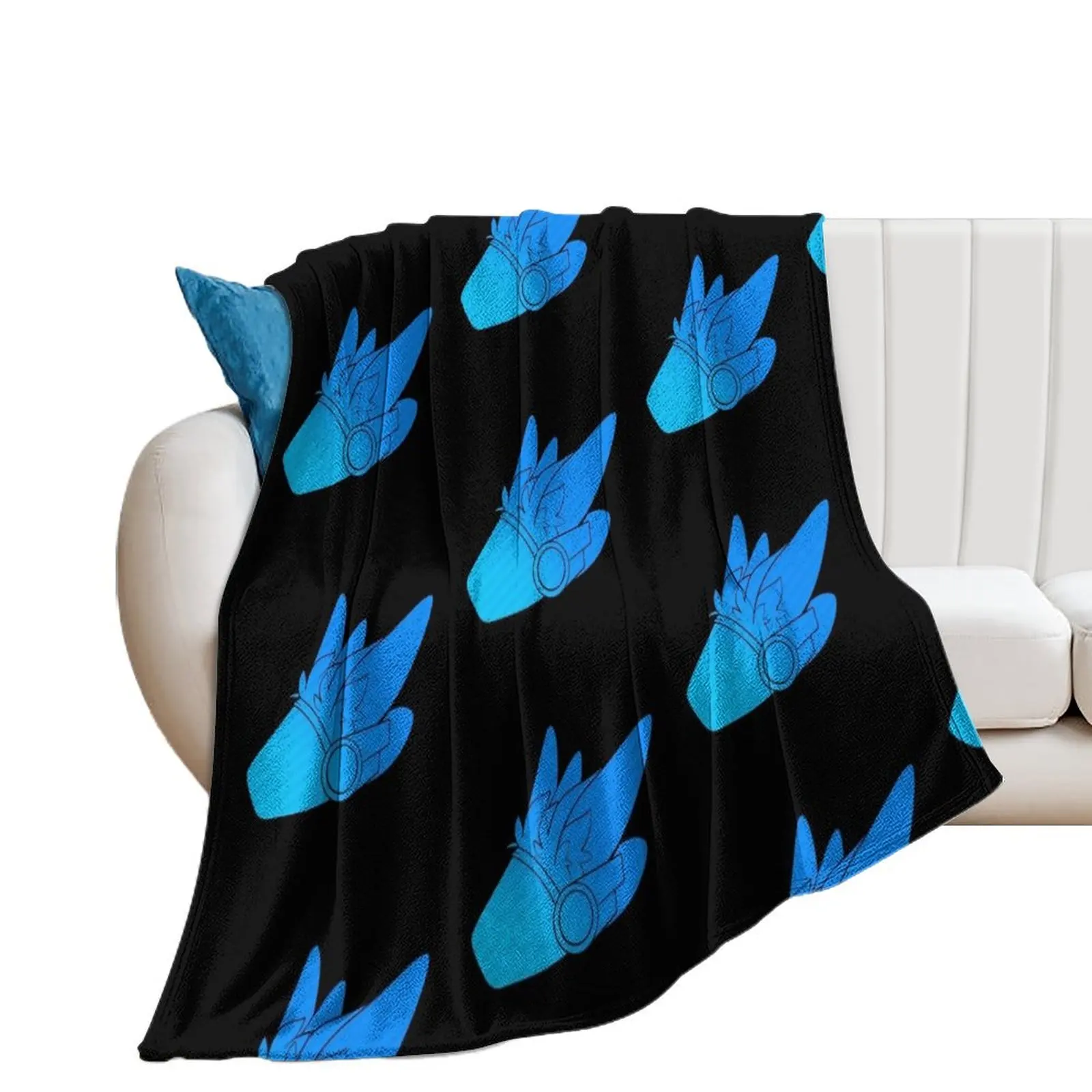 Neo Wallpaper - Protogen Head Throw Blanket Thin Blankets For Bed Winter beds Blankets