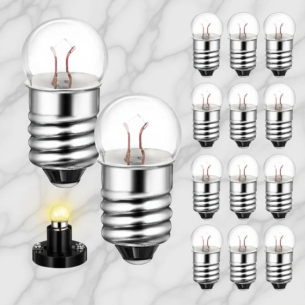 

50Pcs Electrical Experimental Bulbs 1.5V Mini Light Bulbs for Science DIY Learning Battery Box Circuit Kits School Teaching