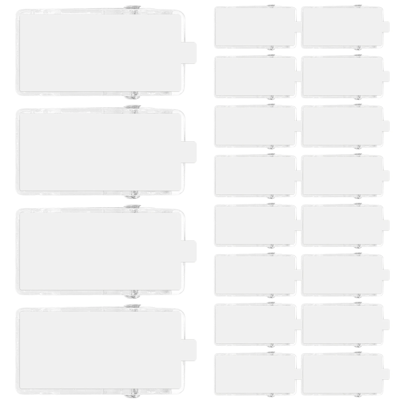 

50pcs Self Adhesive Clips Badge Holders for ID Cards Photo Paper Craft Wall Hanging Tile Wood Metal Glass