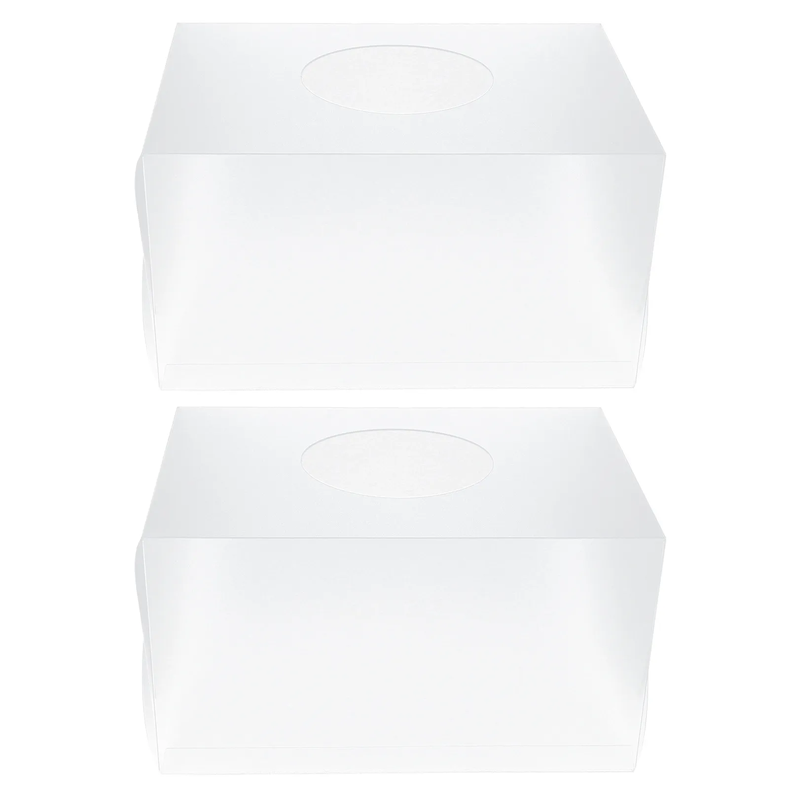 2Pcs Transparent Acrylic Lottery Box Large Capacity Detachable Promotional Company Annual Meeting Multi-Purpose Storage
