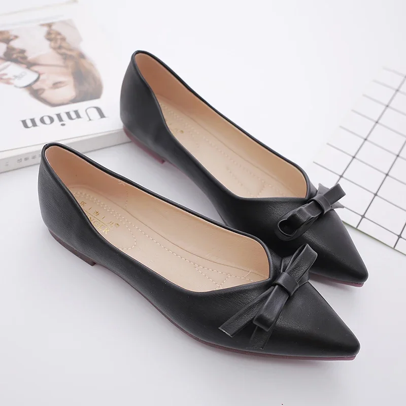 dedo-do-pe-apontado-sapatos-planos-femininos-primavera-2025-nova-boca-rasa-sola-macia-moda-bowknot-sapatos-femininos-casuais-plus-size-33-46