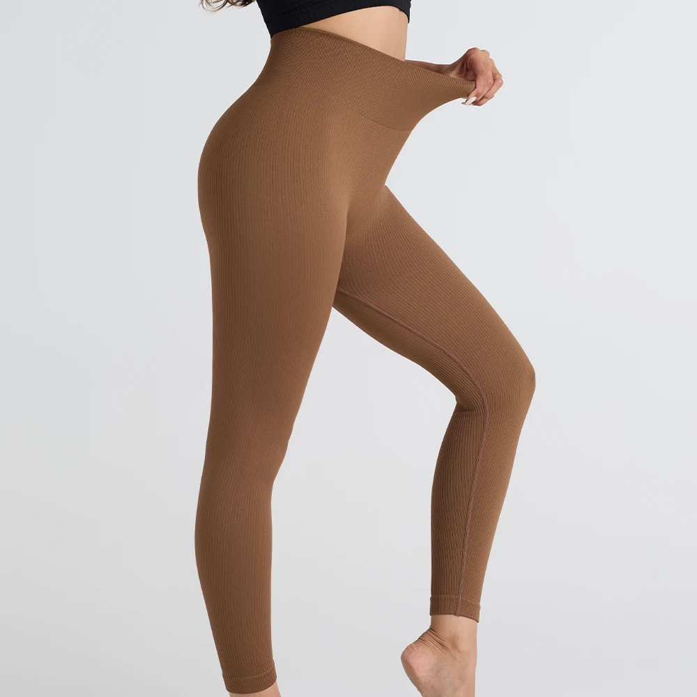 

Seamless Sports Screw Thread Yoga Leggings Multicolor High Waist Booty Lifting Pants Gym Push Up Running Women's Clothing S-L