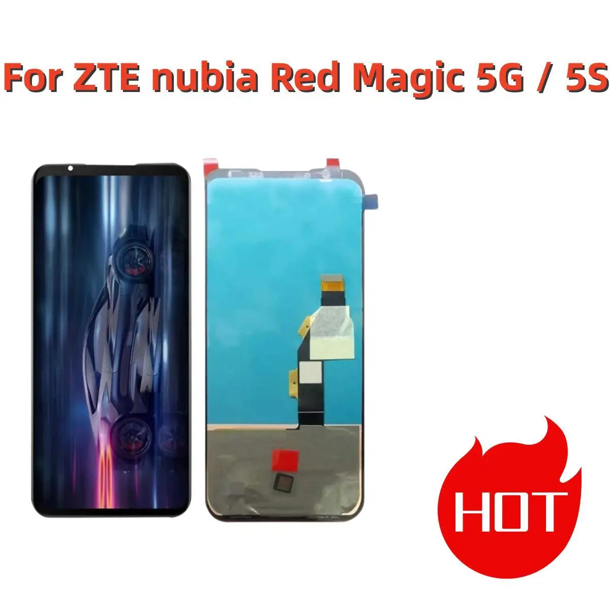 For 6.65 inch For ZTE nubia Red Magic 5G / 5S LCD Display Screen Touch Digitizer Assembly / With Frame