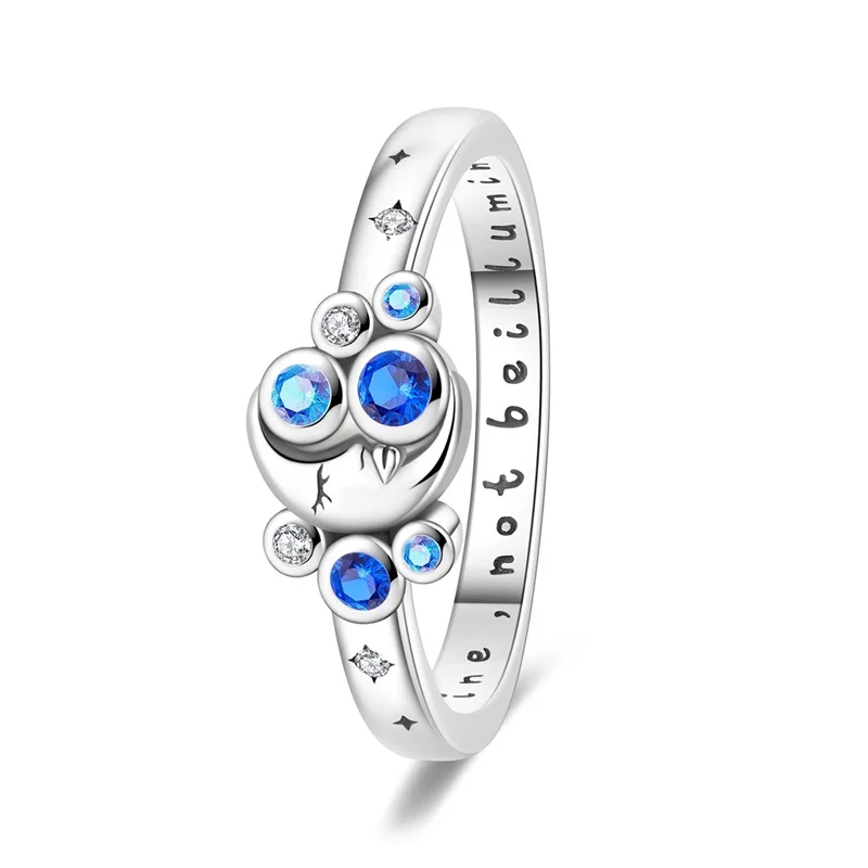 New Original 925 Sterling Silver Moonlight Ring For Women Fit Valentine's Day Wedding Party Jewelry Gift