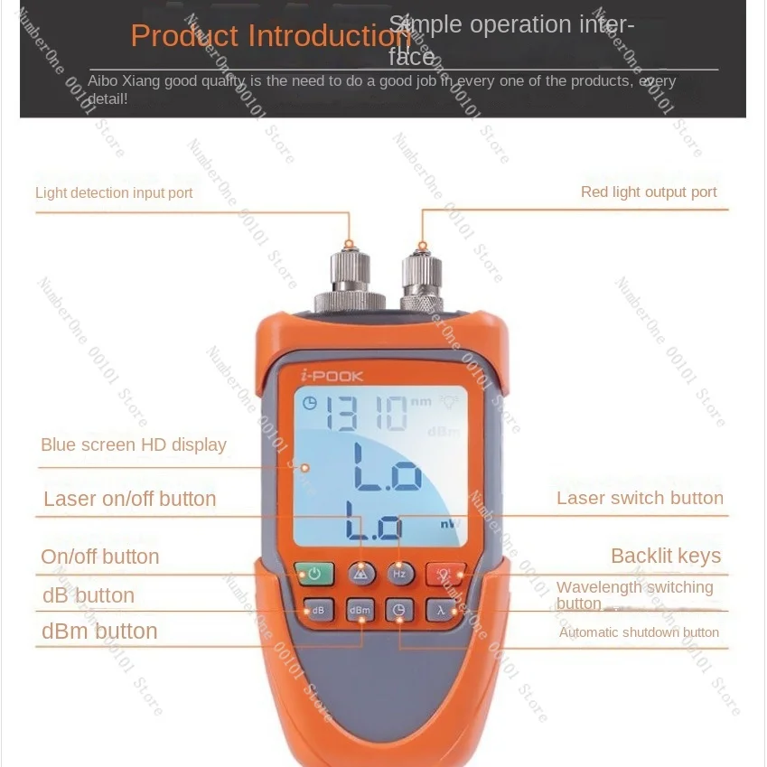 Red Laser Pointer 20Km Multi-Function Network Cable Integrated Machine Red Light Source Optical Fiber Tester