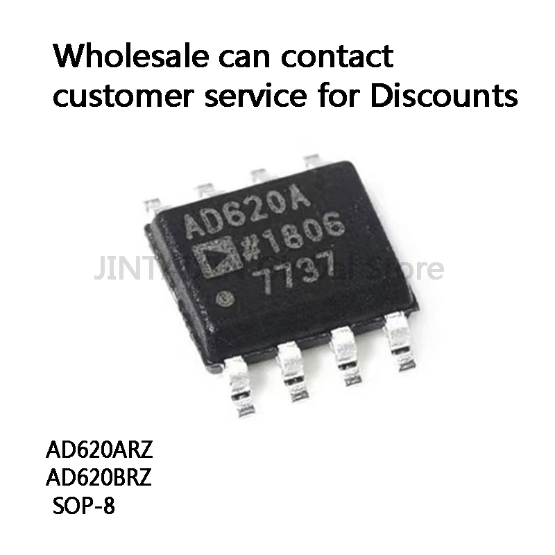 10Pcs AD620ARZ AD620BRZ SOP-8 IC Chip In Stock Wholesale