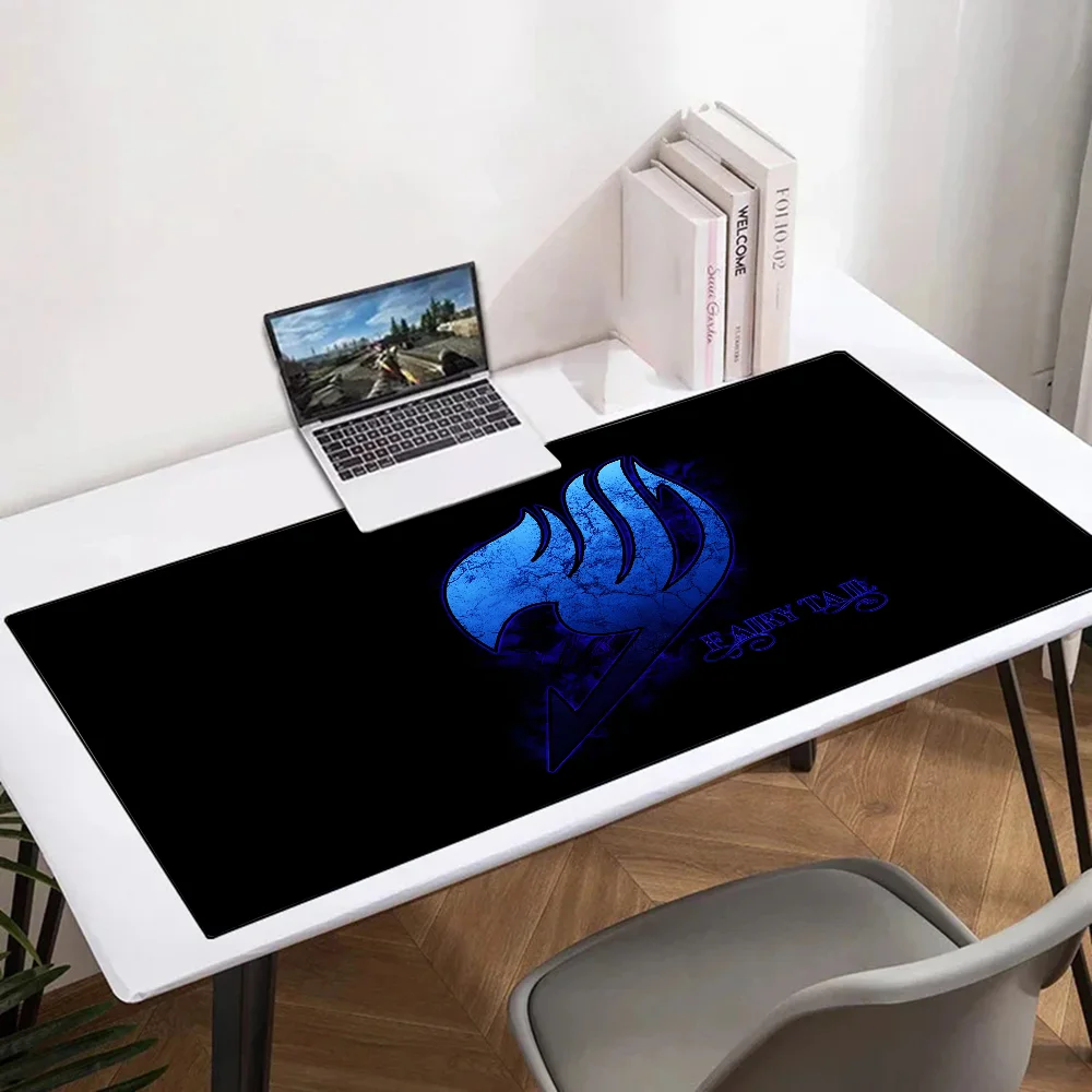 لوحة ماوس للألعاب كبيرة القفل ، ذيل أنيمي F-Fairy ، لوحة ماوس شعار ، لوحة مفاتيح الكمبيوتر حصيرة طاولة مكتب
