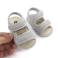 Summer Baby Sandals Boys Girls Soild Color Breathable Anti-Slip Shoes Toddler Soft Soled Walking Shoe First Walkers 0-18 Monthes