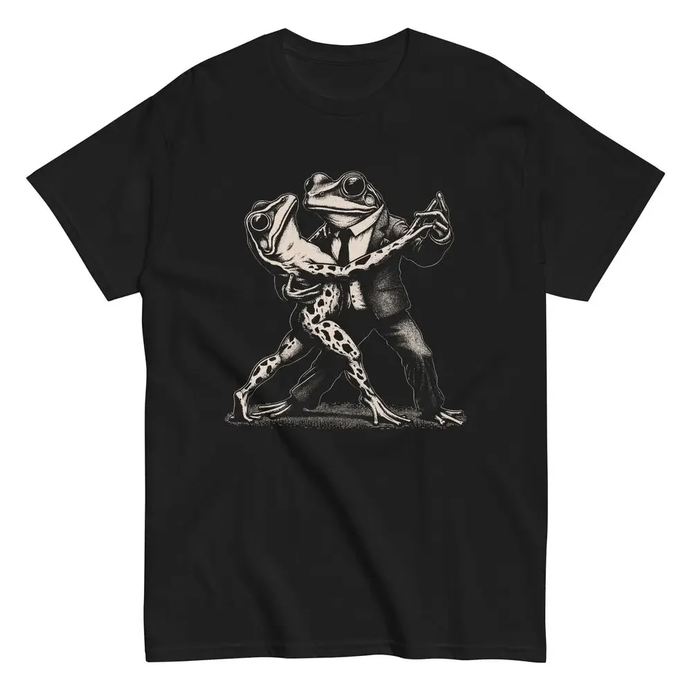 Dancing Frog 90s Retro Style Men's T-Shirt Graphic Novelty Cotton Gift Tee image 3