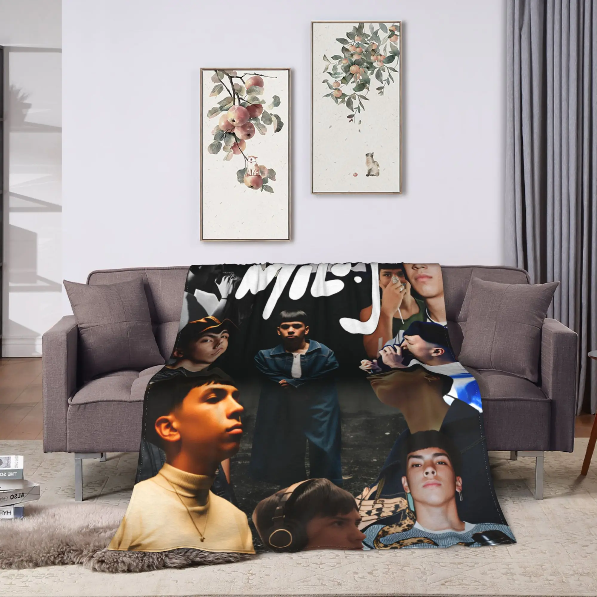 Inspired by Argentine Rapper Milo J for Pop Blankets  Warm Novelty Plush Throw Blanket For Outdoor Flannel Bedspread Bed Cover