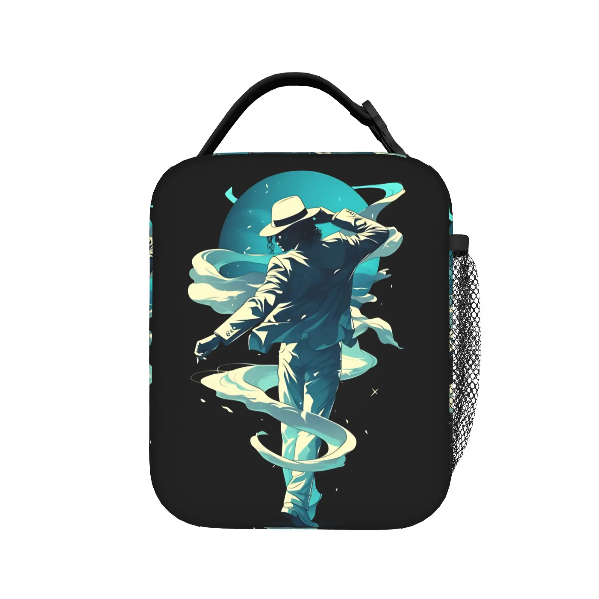 MJ Timeless Dance Insulated Lunch Bags M-Michaels Lunch Container Thermal Bag Tote Lunch Box College Outdoor Food Storage Bags