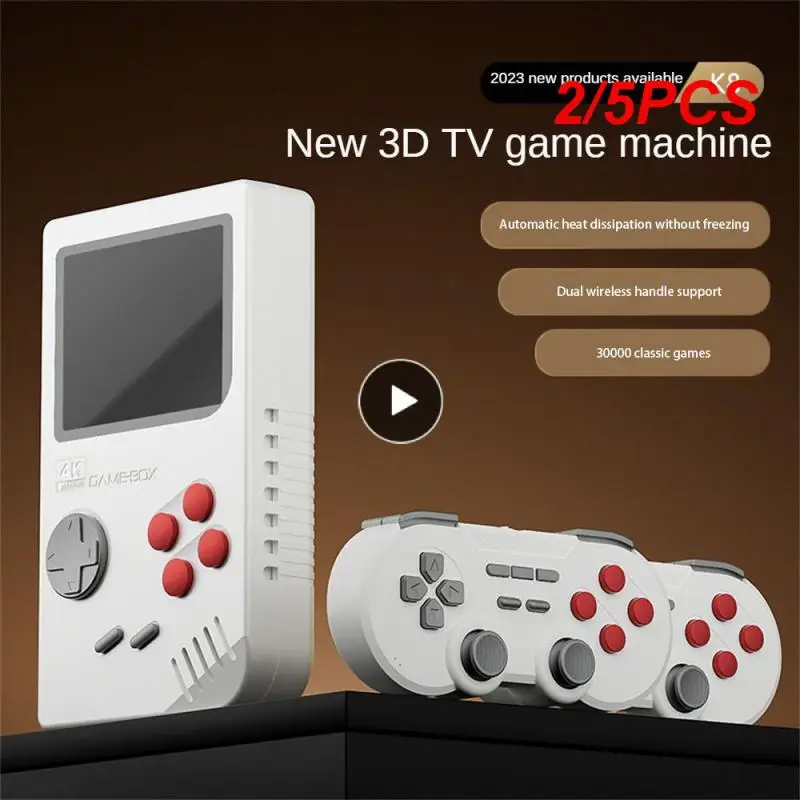 

New K8 Home Game Console Open Source 3d Dual 2.4g Handle Vs Video Game Console 4k With Heat Dissipation Nostalgic Gift