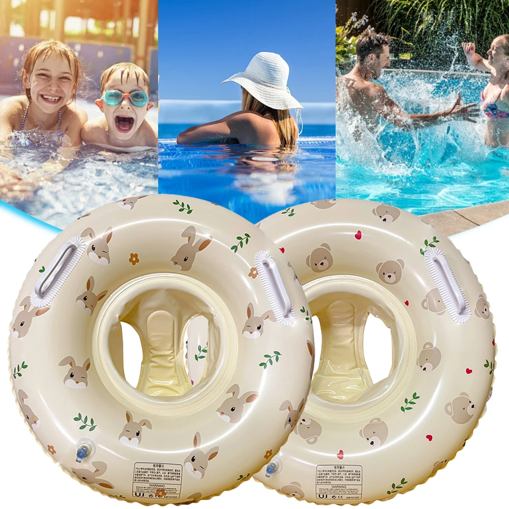 Inflatable Swimming Ring Seat Reusable Kids Inflatable Float Seat Inflatable Baby Swimming Rings Seat Outdoor Water Sports Toy