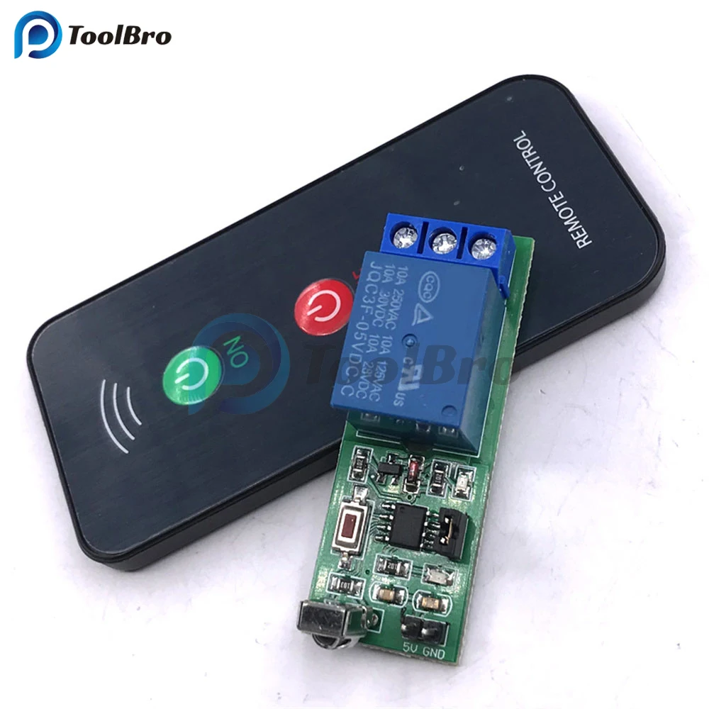 DC 5V 1 Channel Relay Module Infrared IR Remote Switch Control 1 CH Relay Driving Board Controller for Electronic DIY