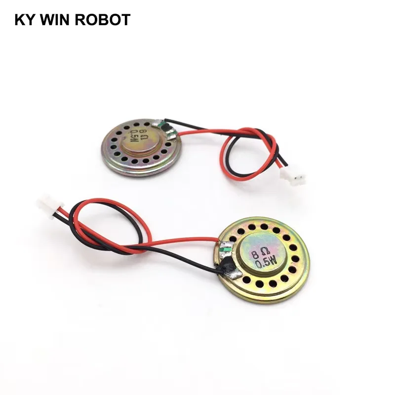 2pcs New Ultra-thin speaker 8 ohms 0.5 watt 0.5W 8R speaker Diameter 30MM 3CM thickness 5MM with PH2.0 terminal wire length 10