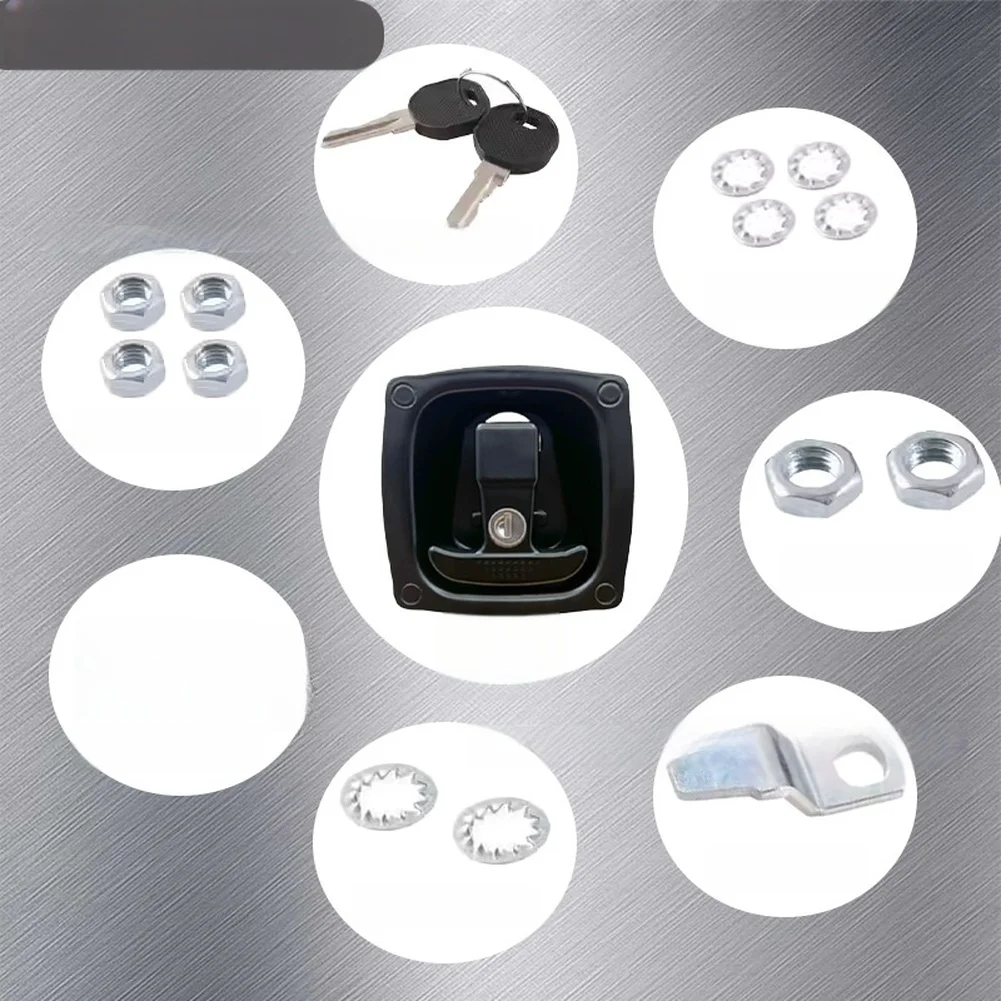 for rv Cabinets Lever Action Door Latch for rv Trailer Door Lock For Outdoor Travel Security Anti-loosening Screws