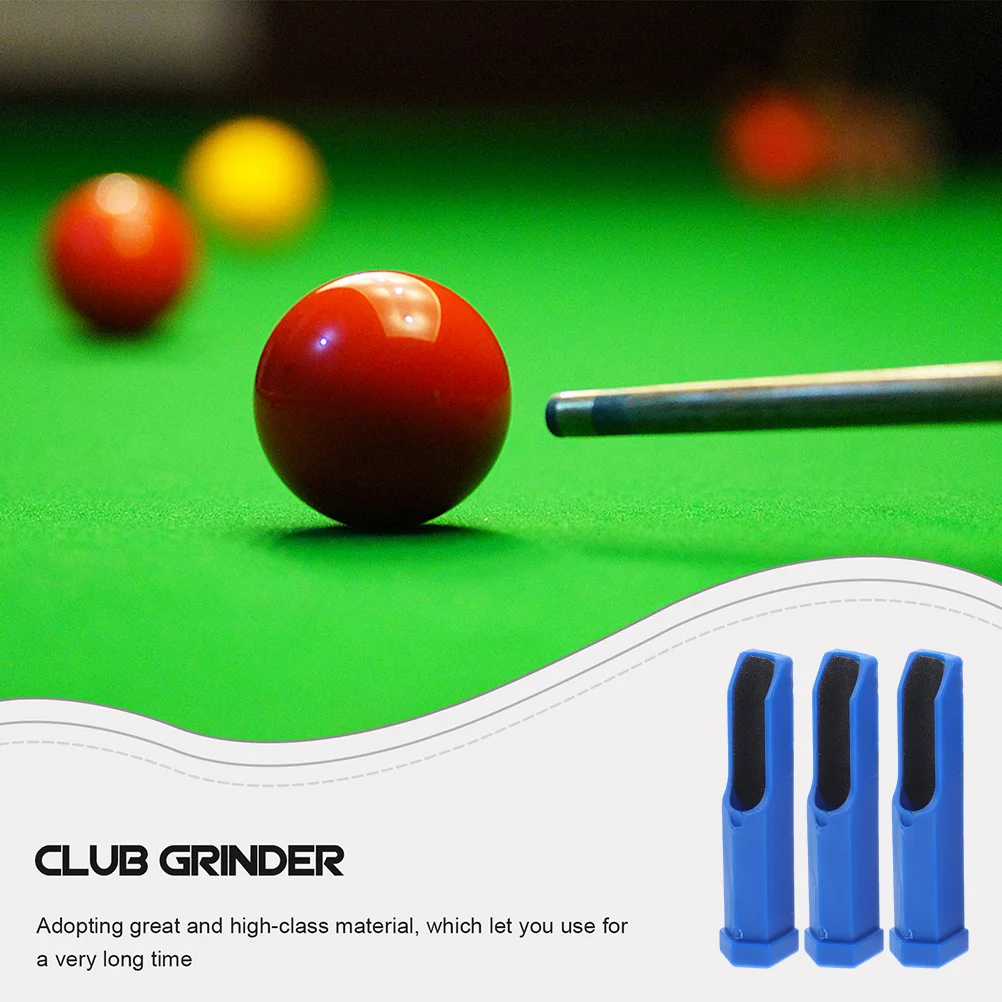 

3Pcs Pool Cue Tip Shaper Plastic Trimmer Burnisher Sturdy Wear Resistant Rust Prevention Durable PP Material Good Using