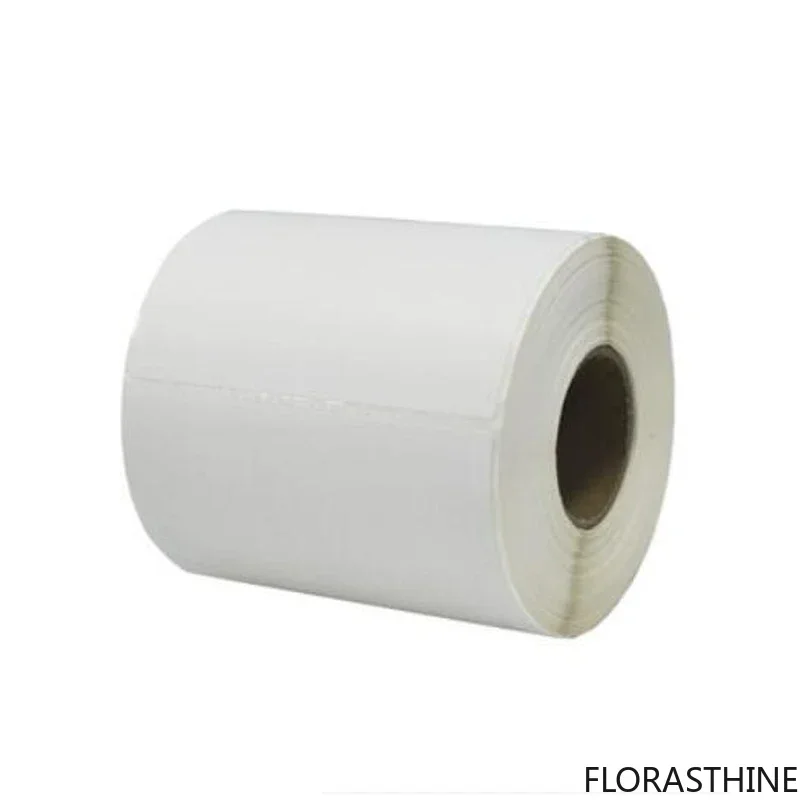 Water OIl proof Vinyl 100mm width Stickers Per Roll Thermal Printer Transfer Blank PP Labels for Shipping Address Marks Nos