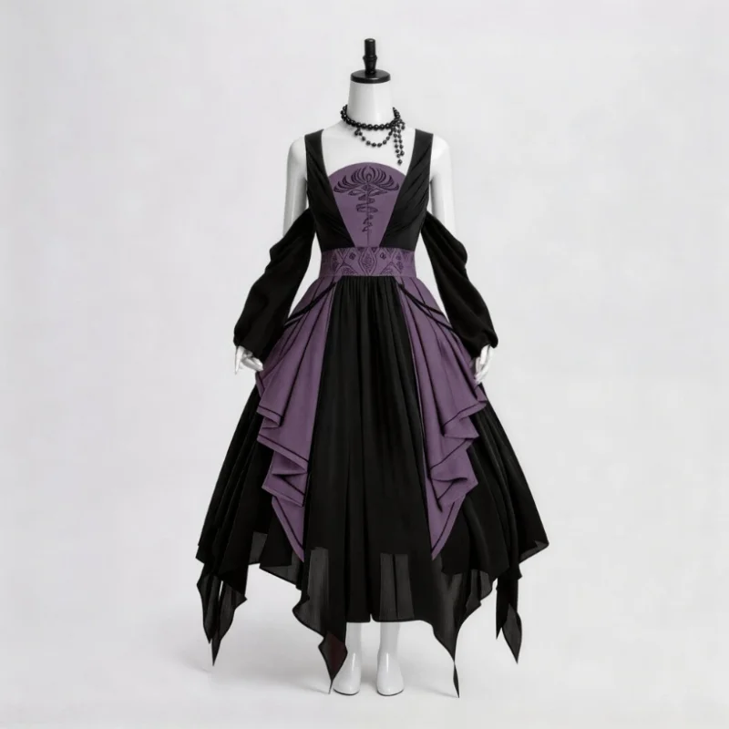 

Women's Medieval Vintage Retro Gothic Style Dress Vampire Witch Costume for Halloween Carnival Party