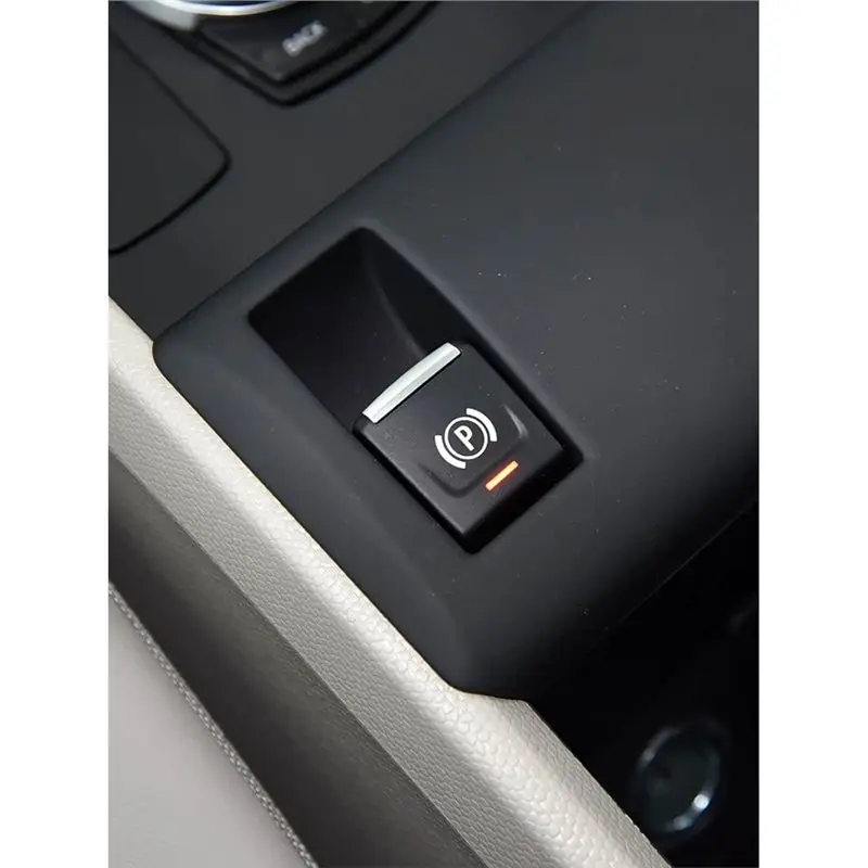 Dependable-Electronic Parking Brake Control Switch Central Console P Button Trim Cover Replacement For BMW I3 I01 2013-2022