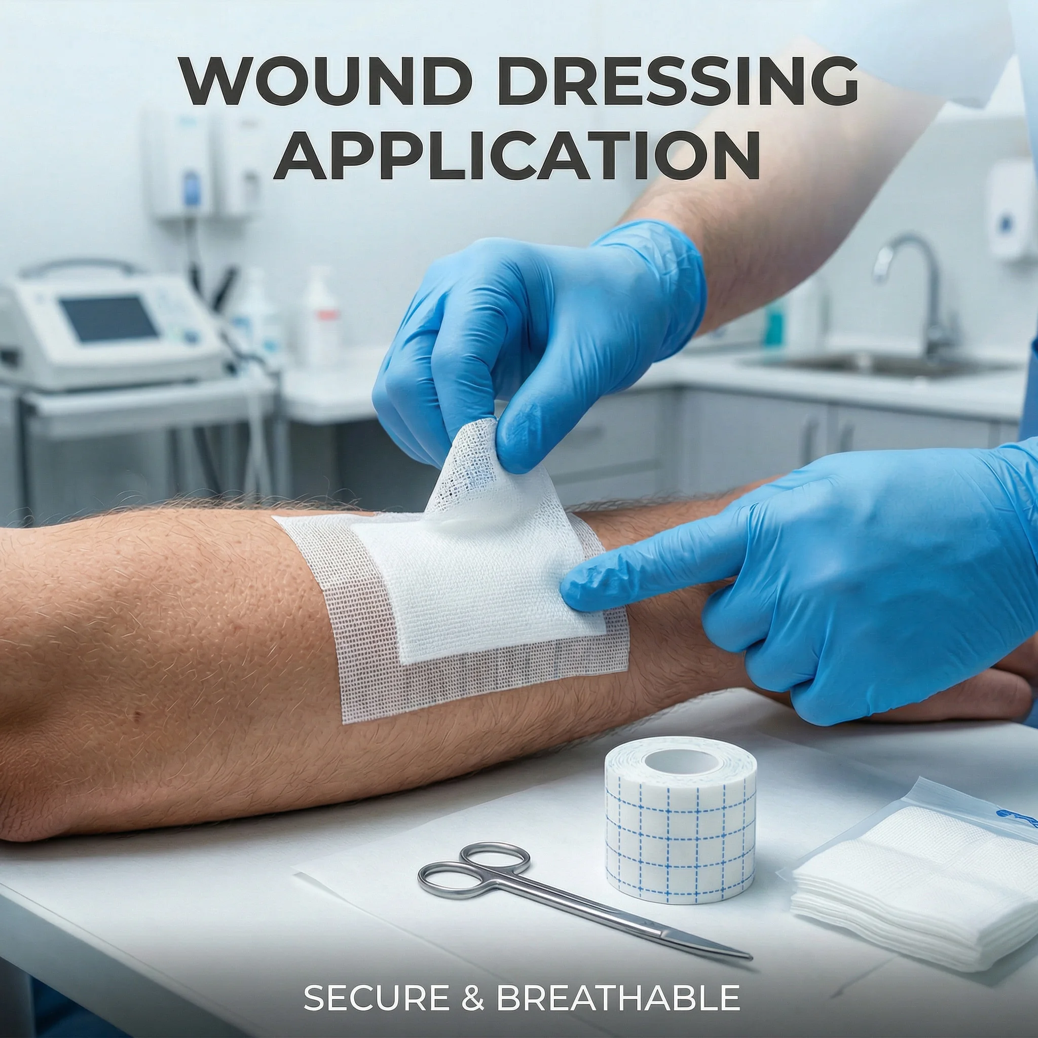 10m Bandage 5/10/15/20cm Patch Adhesive Dressing Medical Fixed Bandage Breathable sticky wound dressing medical non-woven