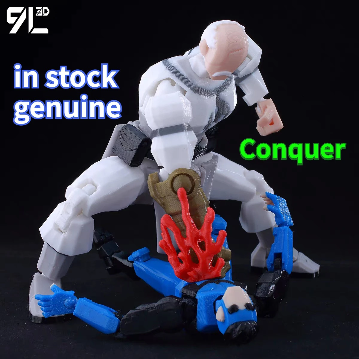 Figura de Acción Coleccionable 9L3D Invincible Lucky13 Dummy13 Blanca Conquer Invincible Mark Titan13 T13 Anime, Regalos de Cumpleaños