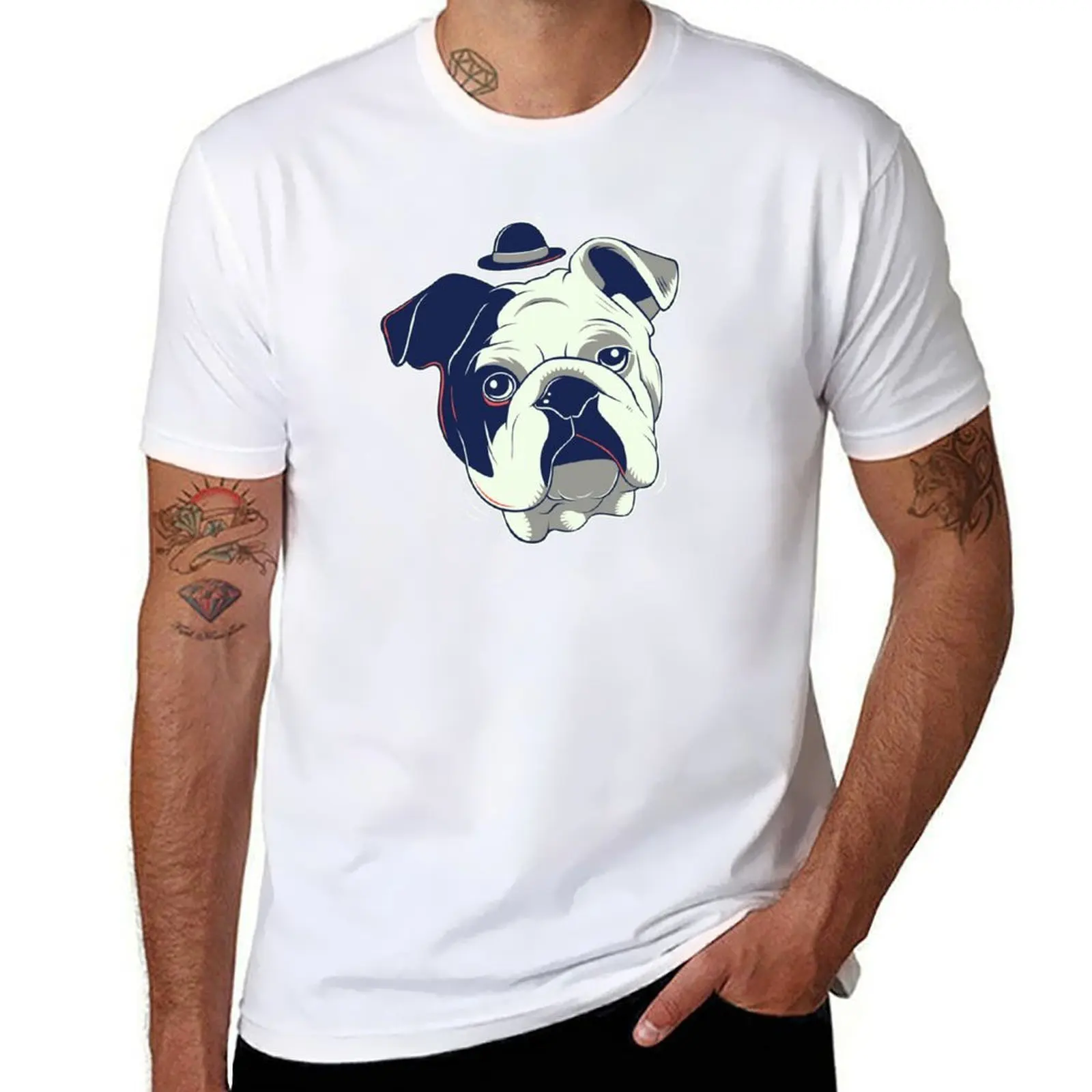 

Gentleman Pet T-Shirt men t shirt cotton 100% man t shirts for men casual T-Shirt