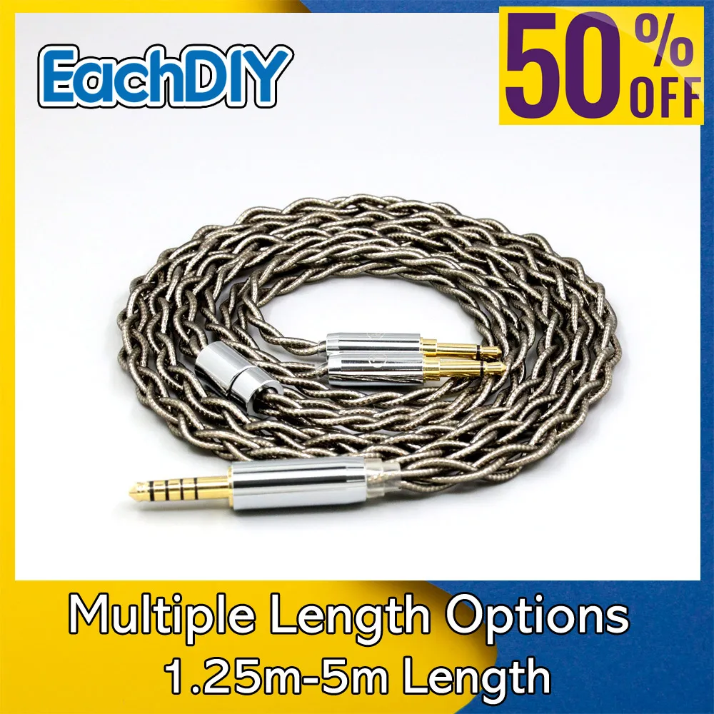 

Graphene Gold + Pure Silver Palladium Hifi Earphone Cable For Denon AH-D7100 AH-D7200 AH-D9200 AH-D5200 AH-D600 8205