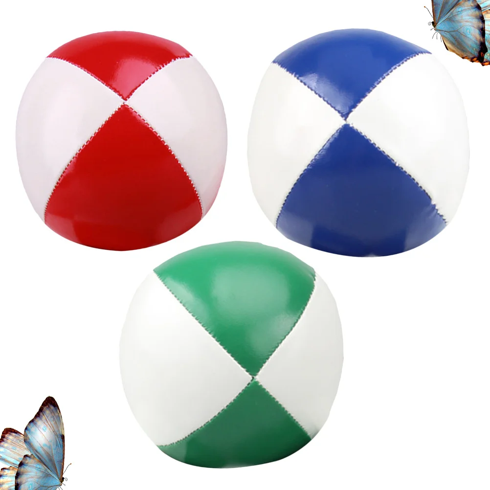 3Pcs Juggling Balls Fine Stitching High Quality PU Soft Lightweight Ideal for Beginners All Age Group Fun Indoor Outdoor