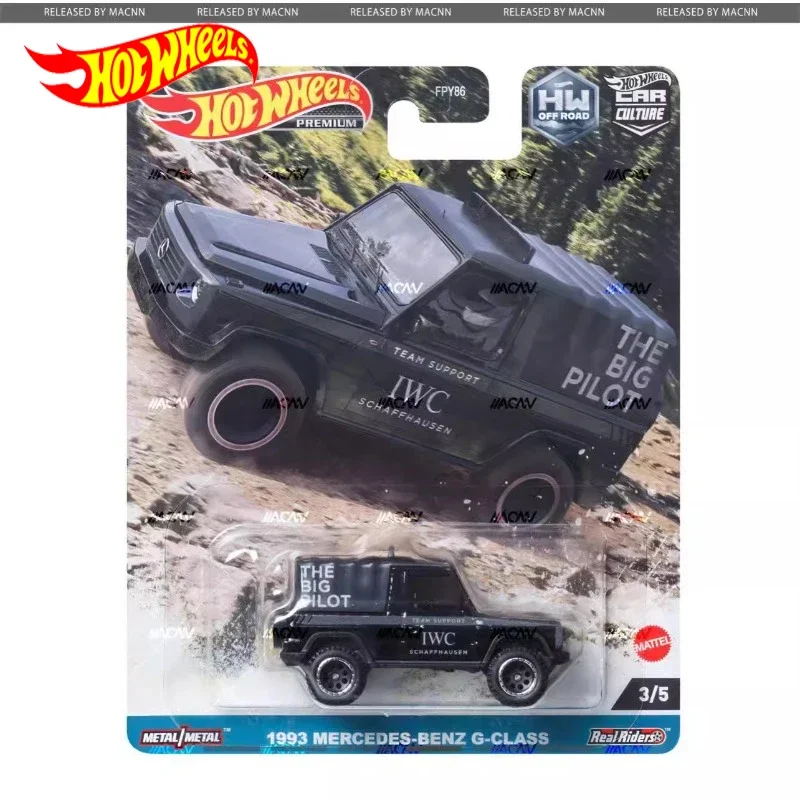 Original Hot Wheels Premium Car Culture 1993 Mercedes-Benz G-Class HW Off Road Kid Toys for Boys 1/64 Diecast Vehicle Alloy Gift