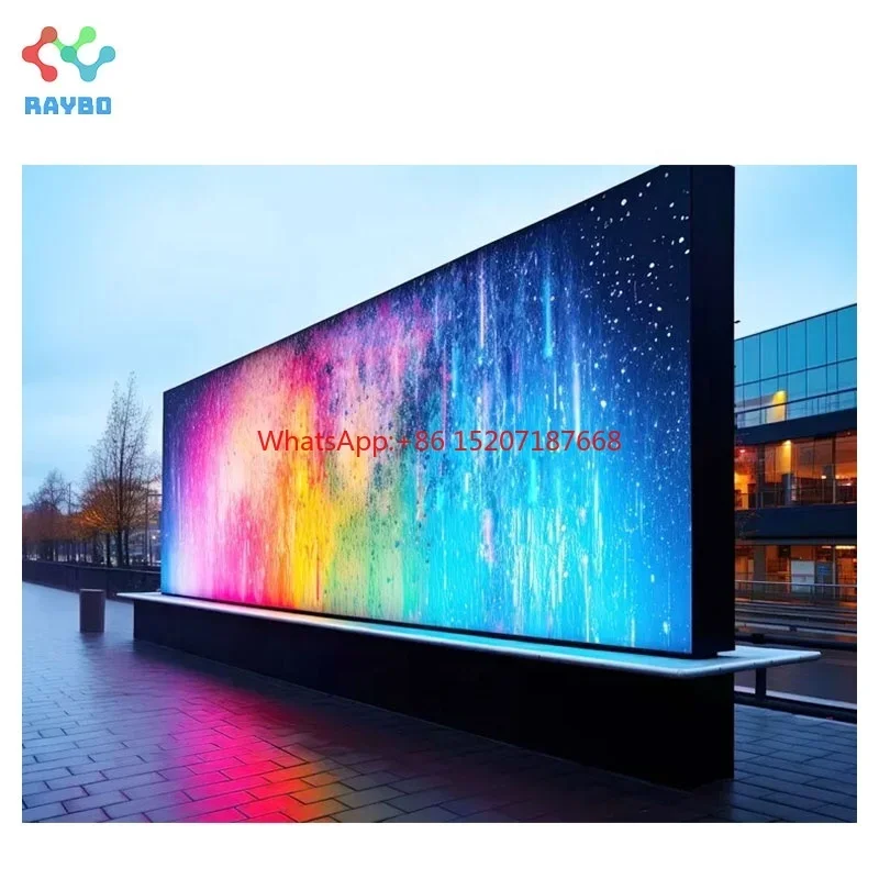 

Raybo P6 P8 P10 Large Giant Size LED Panel Digital Billboard Full Color SMD Outdoor Fixed Street Advertising LED Display Screen