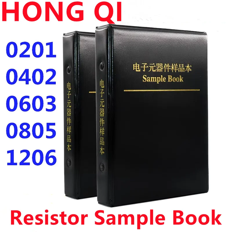 Resistor Kit Smd Book 0805 Chip Resistor Assortment Kit 0201 0402 0603 1206 1% FR-07 SMT 170 Values 0R-10M Smd Sample Book