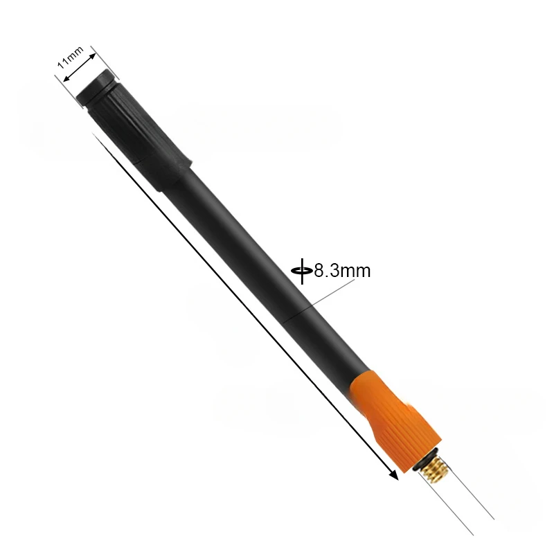 M6 Thread Extension Inflation Tube, Standard Tire Valve With Fine Teeth For M6 Car Bicycle Motorcycl Thread Integrated Air Pump