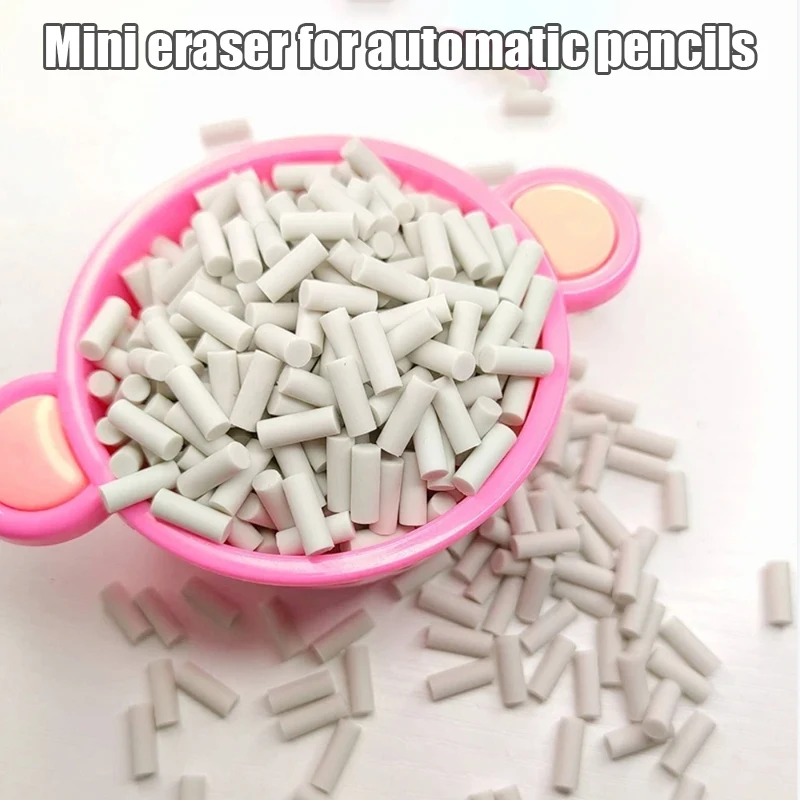 20 قطعة ممحاة صغيرة بذيل القلم الرصاص الميكانيكية، قلب قابل للاستبدال، لرسم المكاتب، والرسم، والتسليط الضوء على لوازم ملحقات الكتابة #2