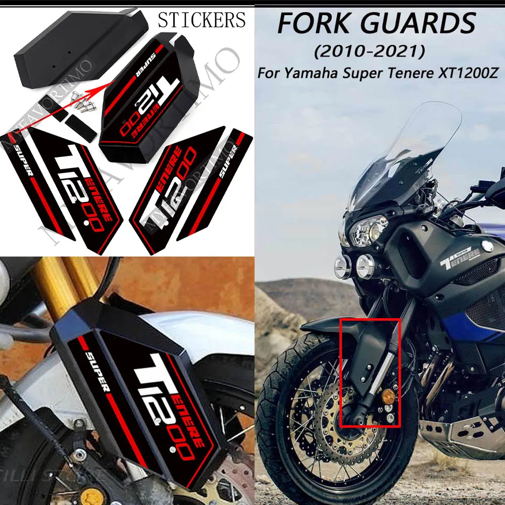 Motorcycle Front Fork Guards Protection Stickers FOR Yamaha Super Tenere XT1200Z / ES XTZ 1200 XT ADVENTURE 2010 - 2021